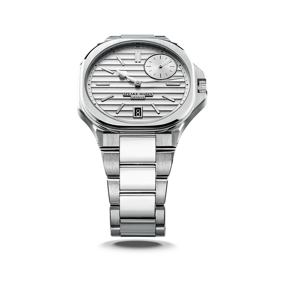 SPEAKE MARIN RIPPLES INFINITY DATE SILVER 40.30MM