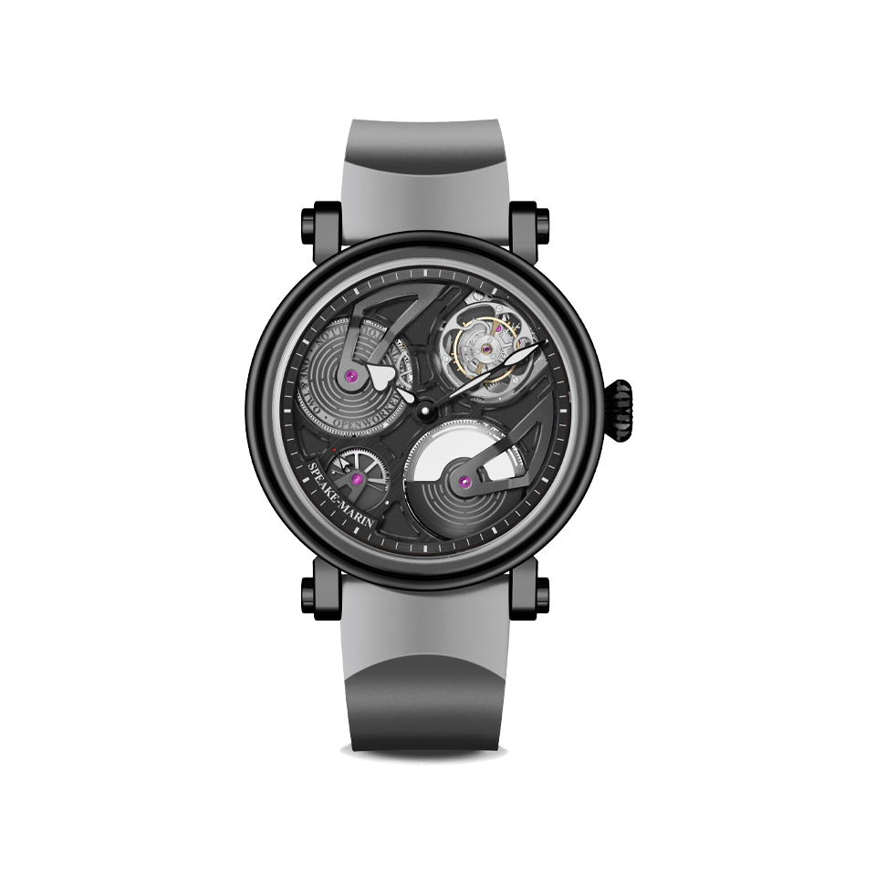 Hardy Brothers Jewellers | Speake Marin Openworked Tourbillon Black DLC 42mm Mens Watch