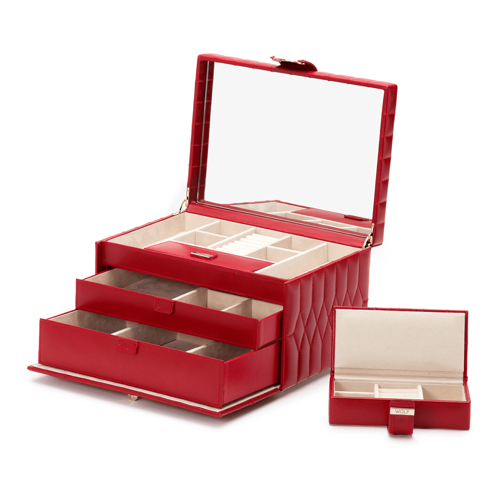 WOLF Caroline Medium Jewellery Case
