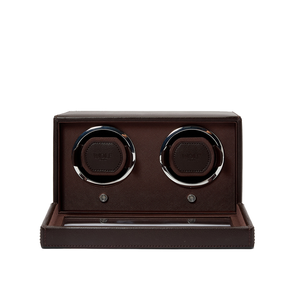 WOLF Cub Double Watch Winder with Cover
