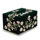 WOLF Zoe Medium Forest Green Jewellery Box
