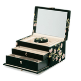WOLF Zoe Medium Forest Green Jewellery Box