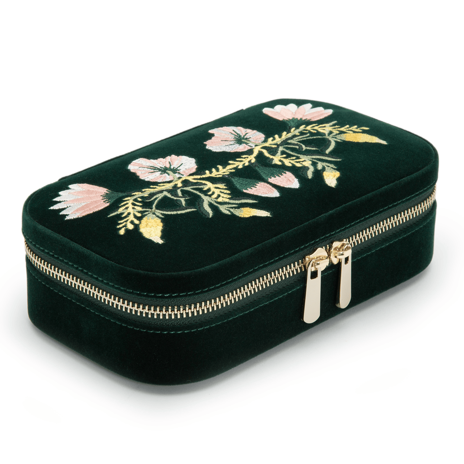 WOLF Zoe Forest Green Travel Zip Case
