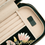 WOLF Zoe Forest Green Travel Zip Case