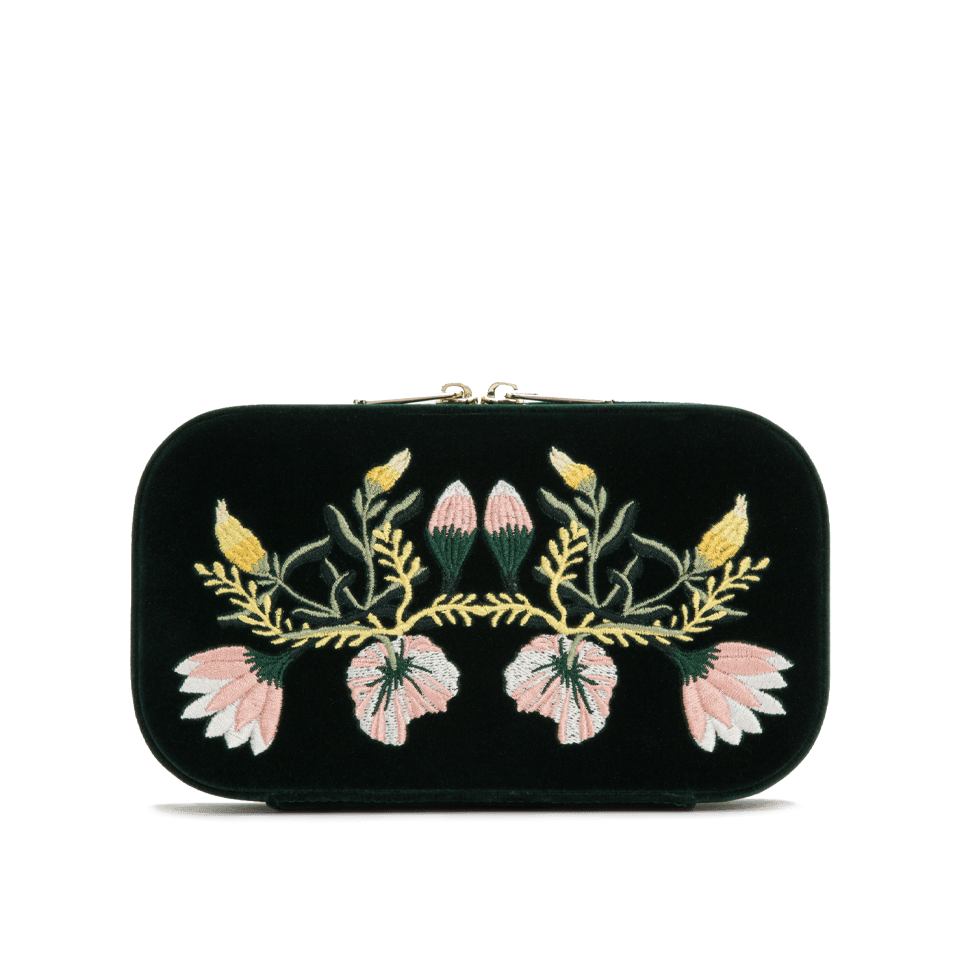 WOLF Zoe Forest Green Travel Zip Case