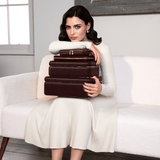 WOLF Bella Zip Jewellery Case Bordeaux