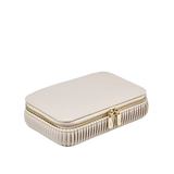 WOLF Bella Zip Jewellery Case Bone