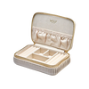 WOLF Bella Zip Jewellery Case Bone