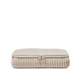 WOLF Bella Zip Jewellery Case Bone
