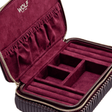 WOLF Bella Zip Jewellery Case Bordeaux