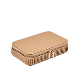 WOLF Bella Zip Jewellery Case Mocha