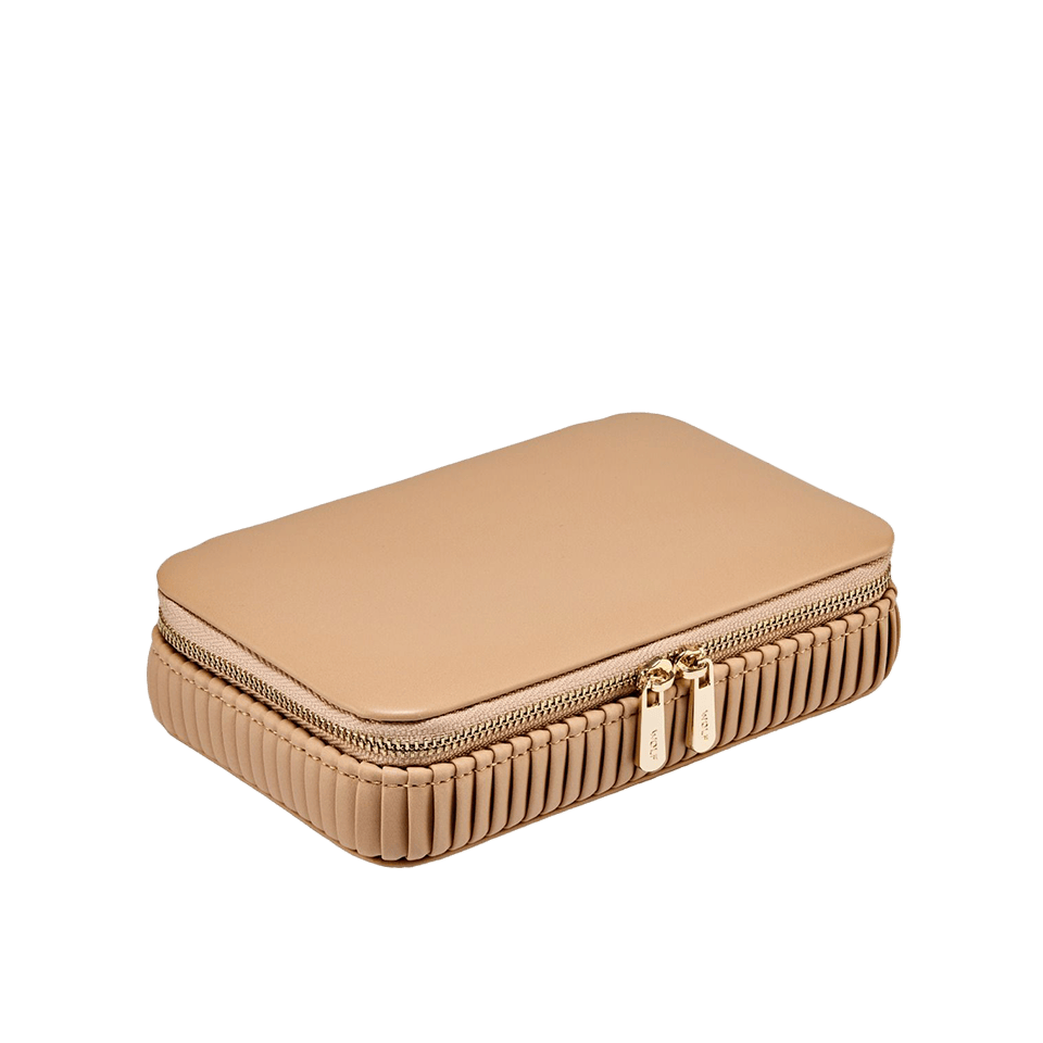 WOLF Bella Zip Jewellery Case Mocha