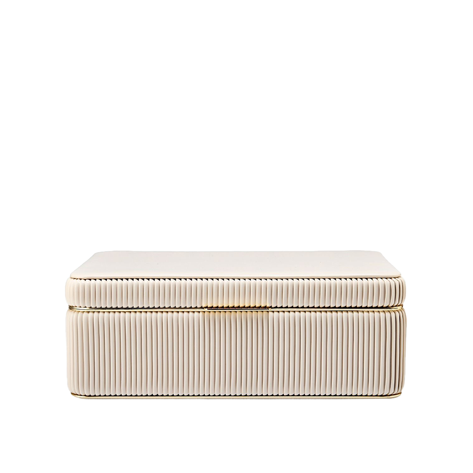 WOLF Bella Large Jewellery Box Bone