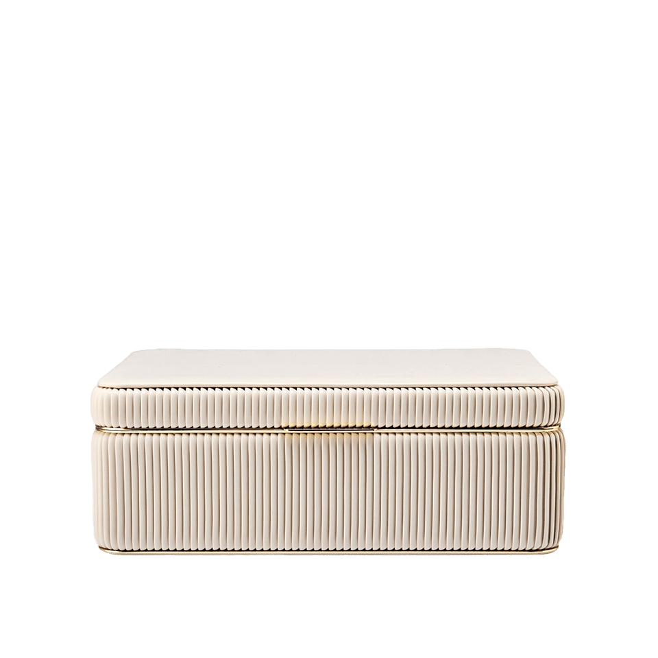 WOLF Bella Large Jewellery Box Bone
