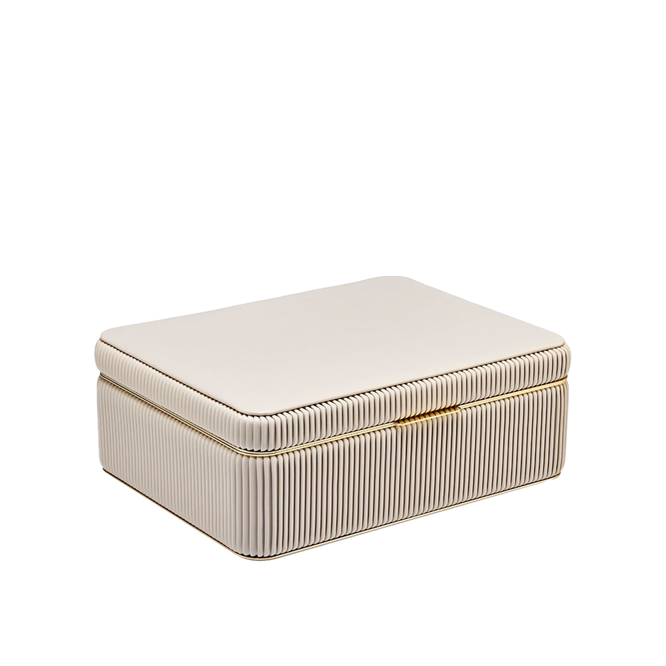 WOLF Bella Large Jewellery Box Bone