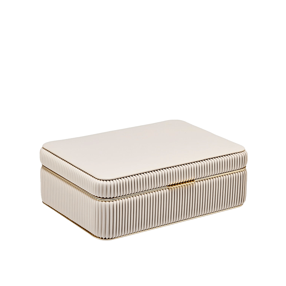 WOLF Bella Medium Jewellery Box Bone
