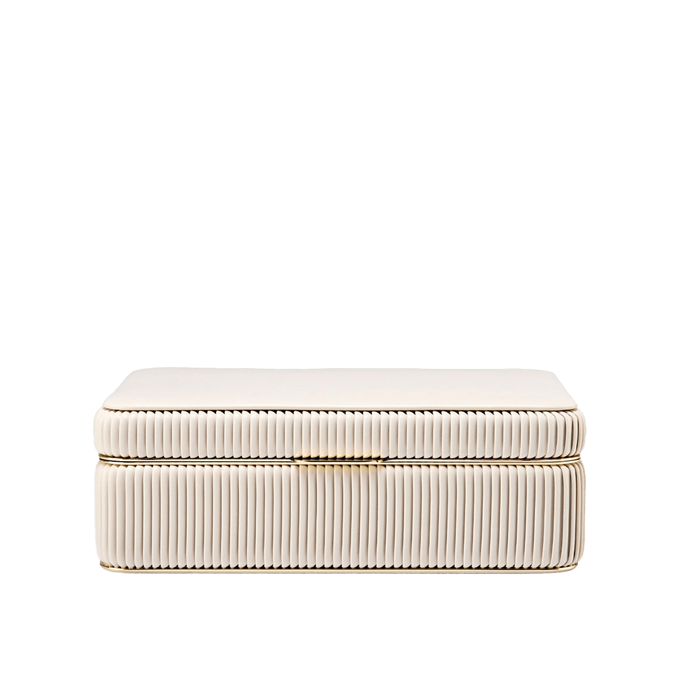 WOLF Bella Medium Jewellery Box Bone