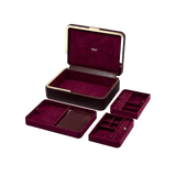 WOLF Bella Medium Jewellery Box Bordeaux