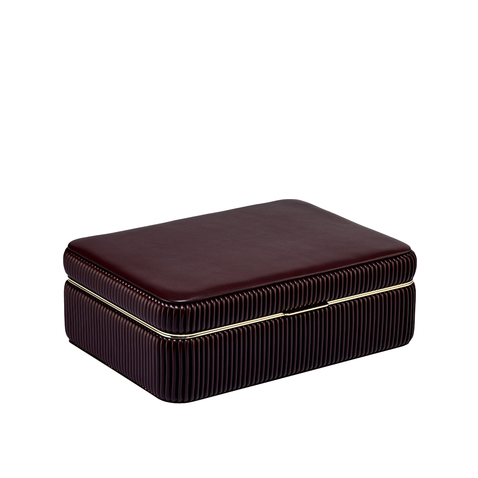 WOLF Bella Medium Jewellery Box Bordeaux