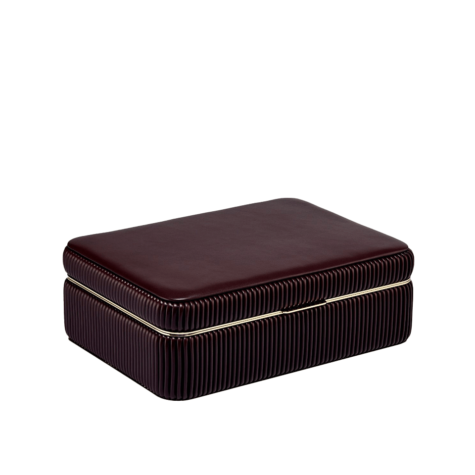 WOLF Bella Medium Jewellery Box Bordeaux