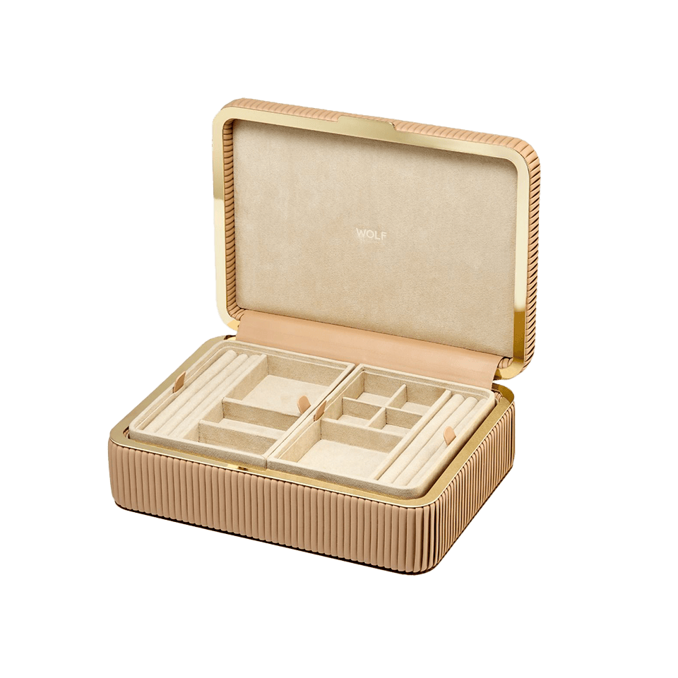 WOLF Bella Medium Jewellery Box Mocha