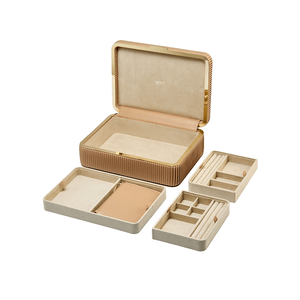 WOLF Bella Medium Jewellery Box Mocha