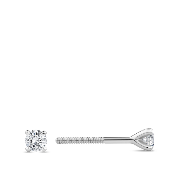 Quintessential 0.20 Carat Diamond Stud Earrings in 18ct White Gold Hardy Brothers Jewellers