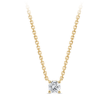 0.25 Carat Solitaire Diamond Necklace in 18ct Yellow Gold Hardy Brothers Jewellers