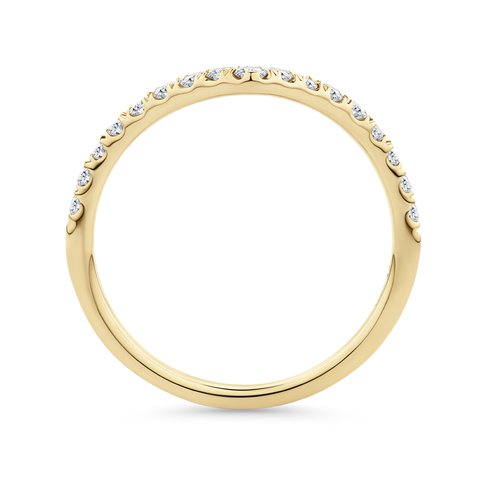 0.34 Carat Diamond Chevron Ring in 18ct Yellow Gold Hardy Brothers Jewellers