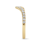 0.34 Carat Diamond Chevron Ring in 18ct Yellow Gold