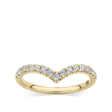 0.34 Carat Diamond Chevron Ring in 18ct Yellow Gold
