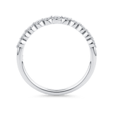 0.34 Carat Floating Diamond Wedding Ring in 18ct White Gold - Hardy Brothers Jewellers