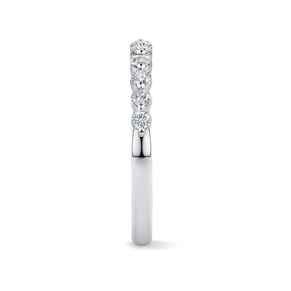 0.34 Carat Floating Diamond Wedding Ring in 18ct White Gold Hardy Brothers Jewellers