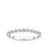 0.34 Carat Floating Diamond Wedding Ring in 18ct White Gold - Hardy Brothers Jewellers