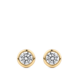 0.50 Carat Bezel Set Diamond Stud Earrings in 18ct Yellow Gold Hardy Brothers Jewellers