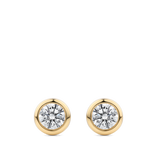 0.50 Carat Bezel Set Diamond Stud Earrings in 18ct Yellow Gold Hardy Brothers Jewellers