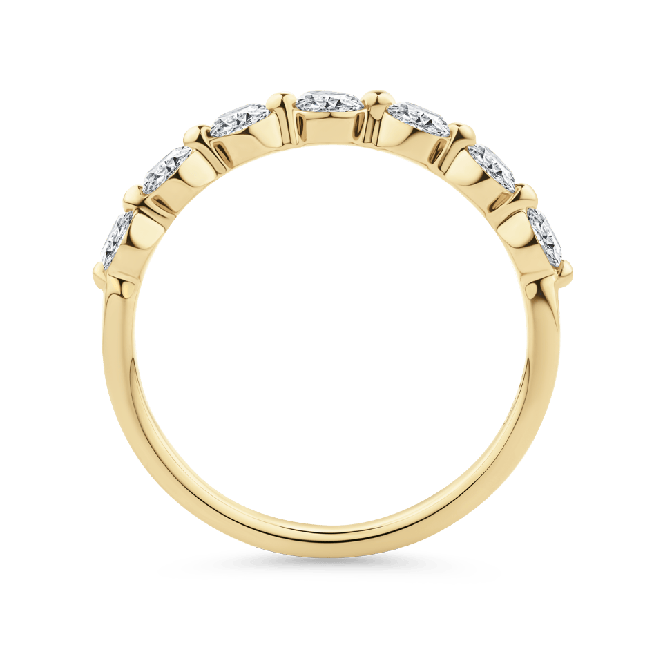 0.70 Carat Floating Diamond Wedding Ring in 18ct Yellow Gold - Hardy Brothers Jewellers