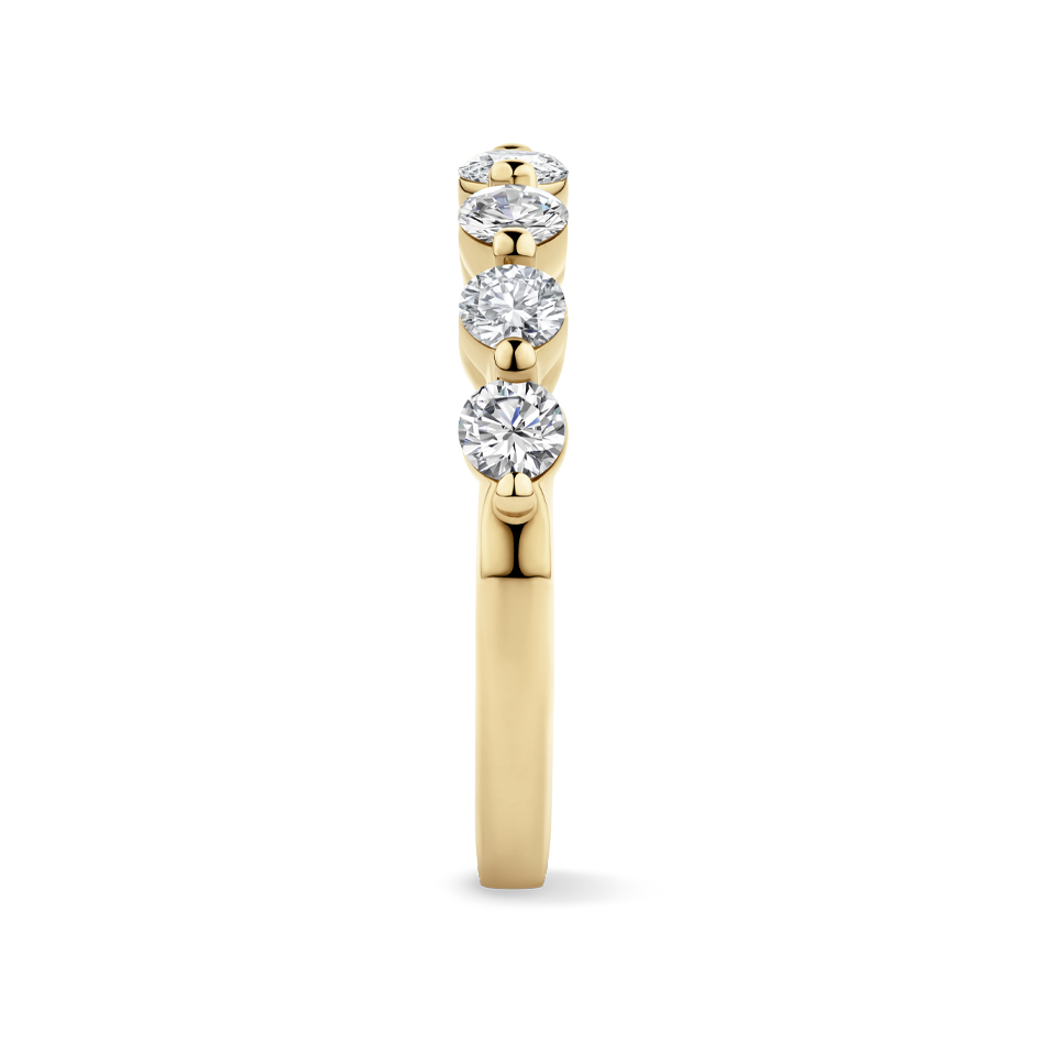 0.70 Carat Floating Diamond Wedding Ring in 18ct Yellow Gold Hardy Brothers Jewellers