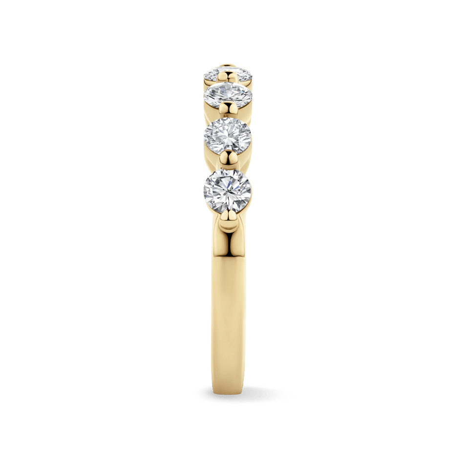 0.70 Carat Floating Diamond Wedding Ring in 18ct Yellow Gold - Hardy Brothers Jewellers