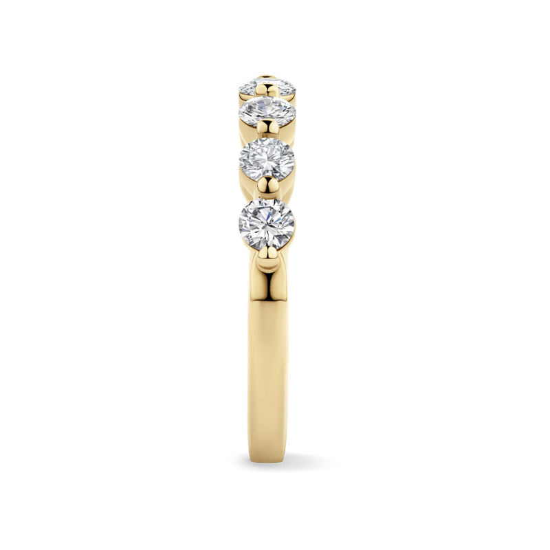 0.70 Carat Floating Diamond Wedding Ring in 18ct Yellow Gold Hardy Brothers Jewellers