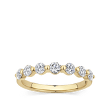 0.70 Carat Floating Diamond Wedding Ring in 18ct Yellow Gold - Hardy Brothers Jewellers