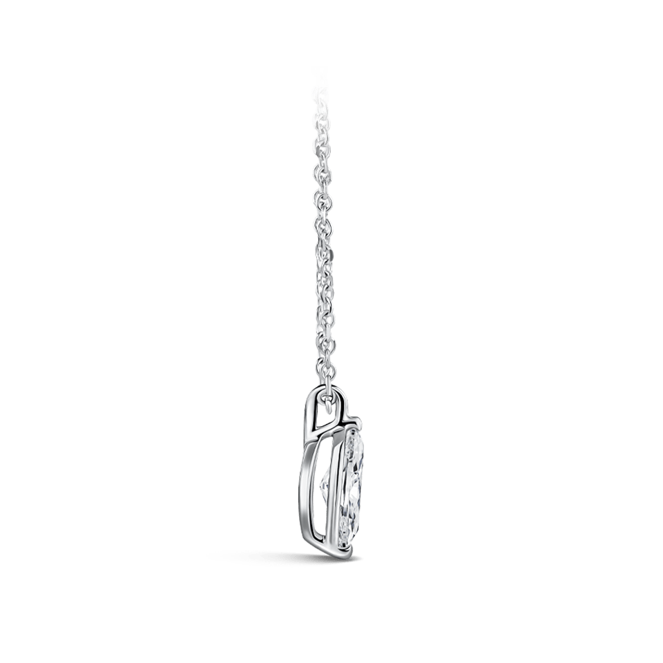 0.25 Carat Marquise Cut Diamond Pendant in 18ct White Gold