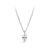 0.25 Carat Marquise Cut Diamond Pendant in 18ct White Gold