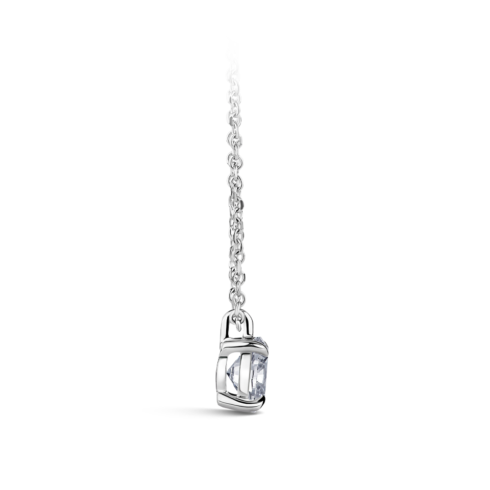 0.25 Carat Oval Cut Diamond Pendant in 18ct White Gold Hardy Brothers Jewellers