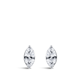 0.50 Carat Marquise Cut Diamond Stud Earrings in 18ct White Gold