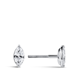 0.50 Carat Marquise Cut Diamond Stud Earrings in 18ct White Gold