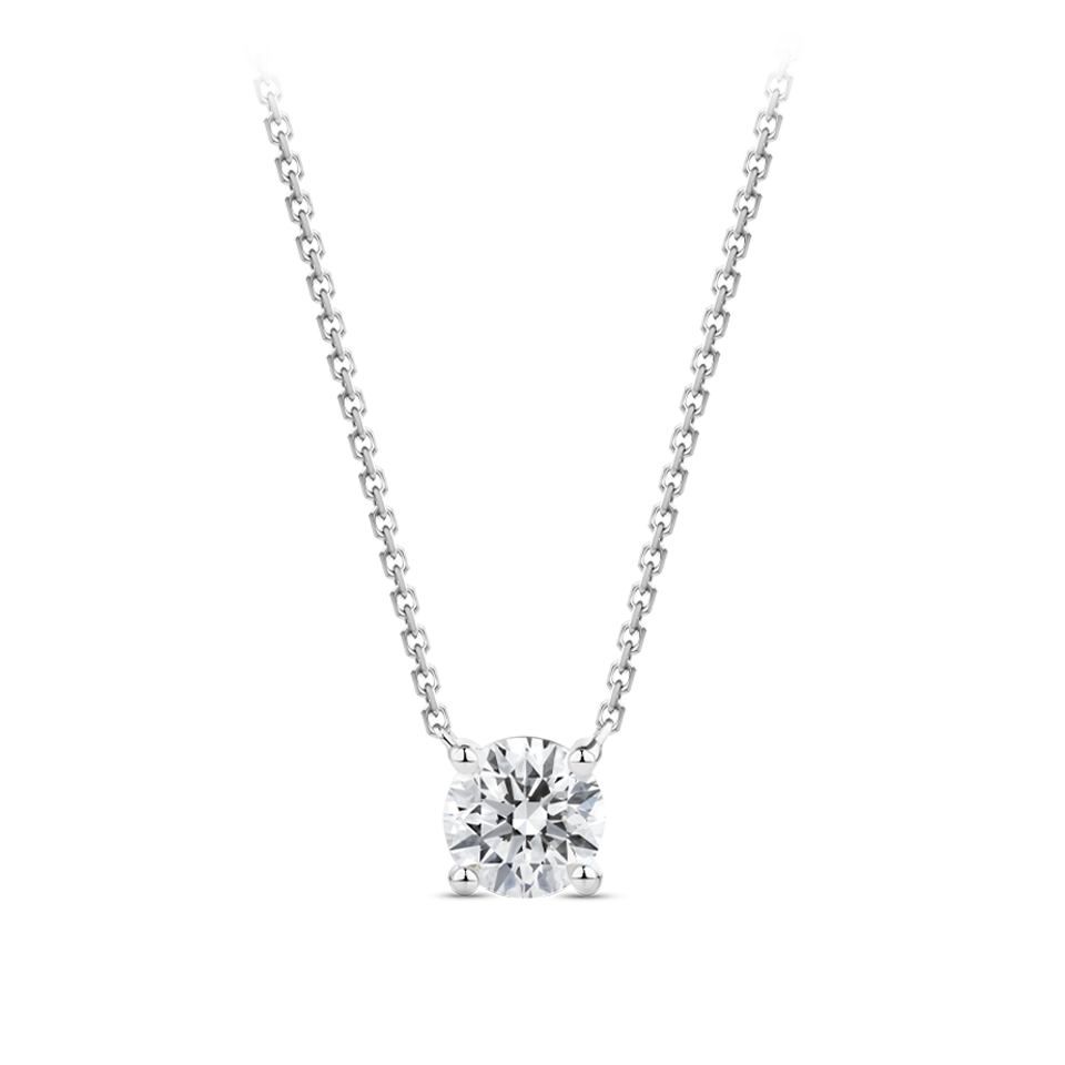Solitaire diamond necklace gold discount