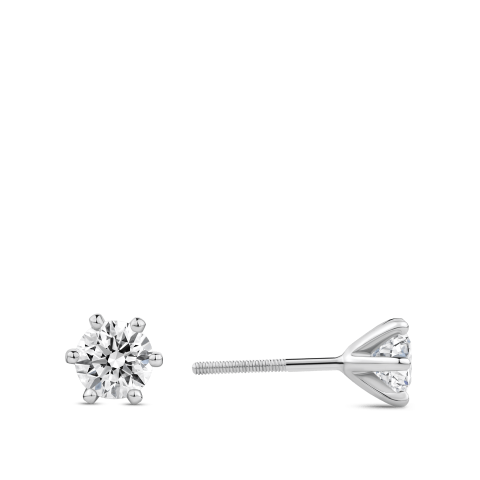 Quintessential 1.40ct Diamond Stud Earrings in 18ct White Gold