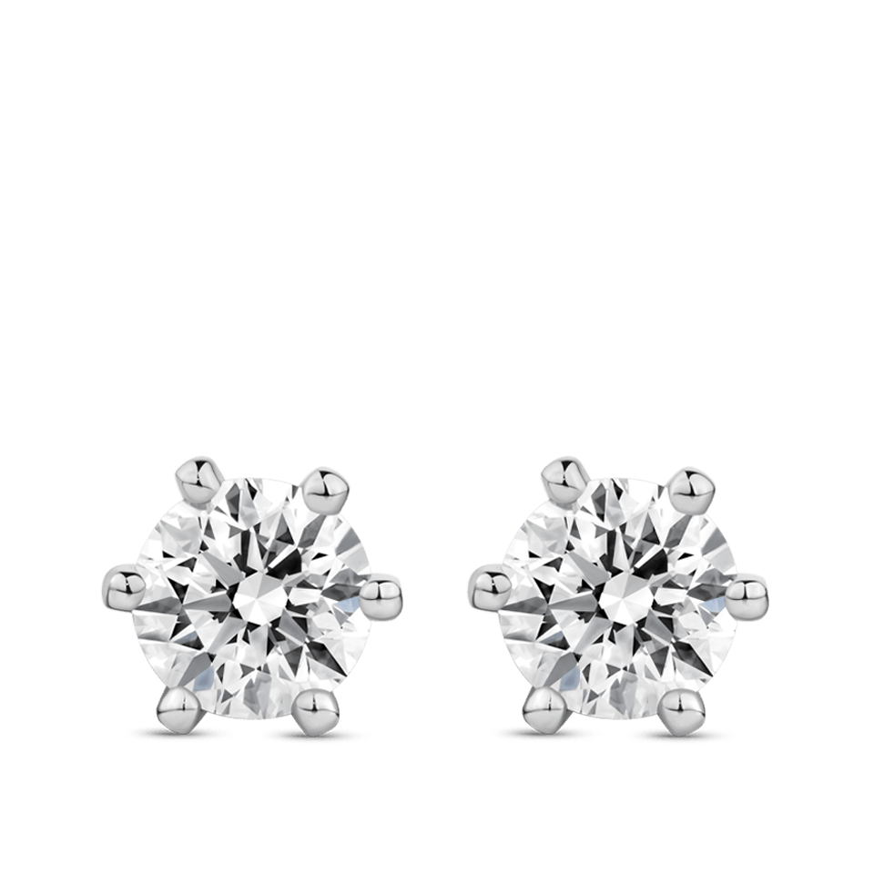 Quintessential 1.40ct Diamond Stud Earrings in 18ct White Gold