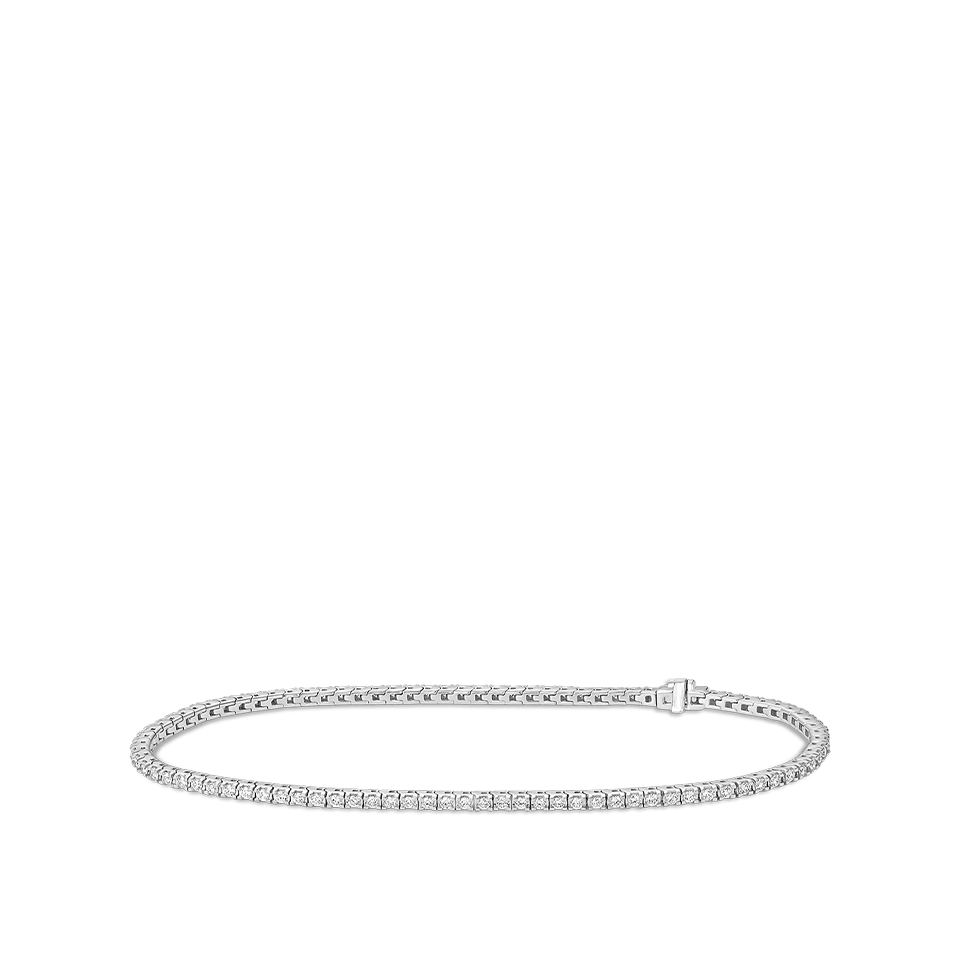 1.00 Carat Diamond Tennis Bracelet in 18ct White Gold